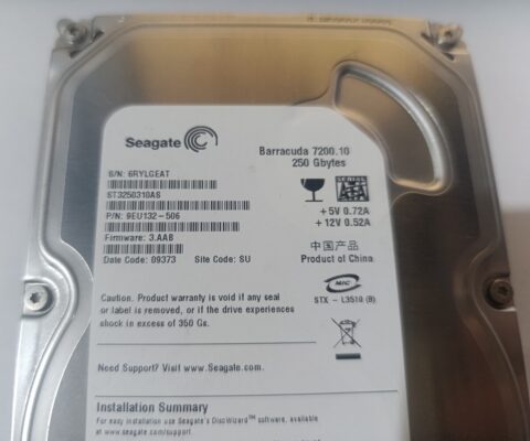 Arızalı ST3250310AS 250 gb hdd 6RYLGEAT hard disk  