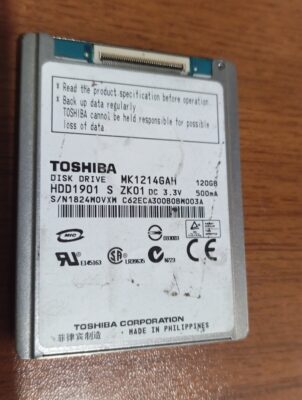 toshiba 1901 s zk01 mk1214gah 120 gb 1.8" hdd mac hard disk  