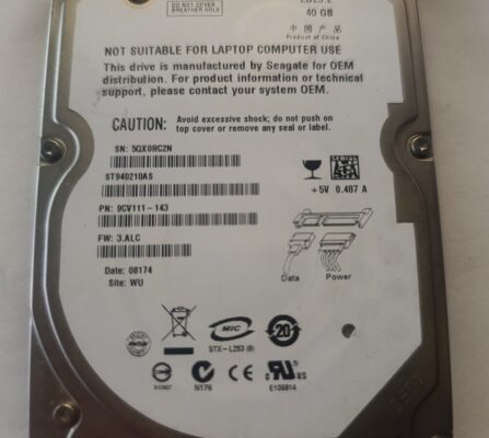Seagate ST940210AS 2.5" 40 gb sata hdd 2.5 inç  