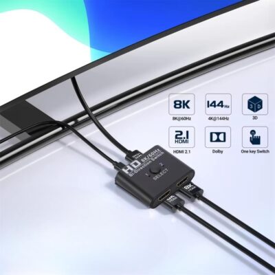 8K 60Hz HDMI Splitter Switch Bi-Directional Çift Yönlü Çevirici Çoklayıcı