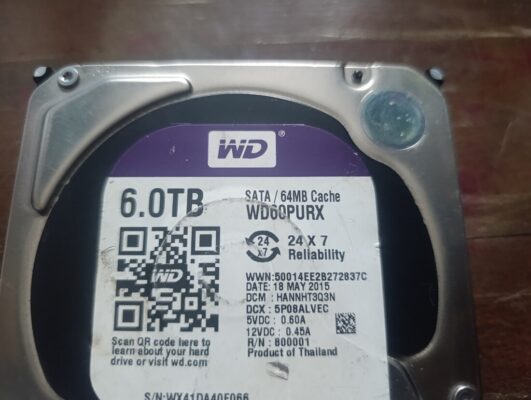 WD60PURX 6 tb arızalı hard disk  