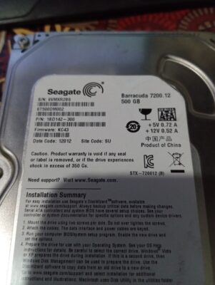 arızalı HDD seagate barracuda 6VMXR28S ST500DM002 500 GB bozuk hdd  