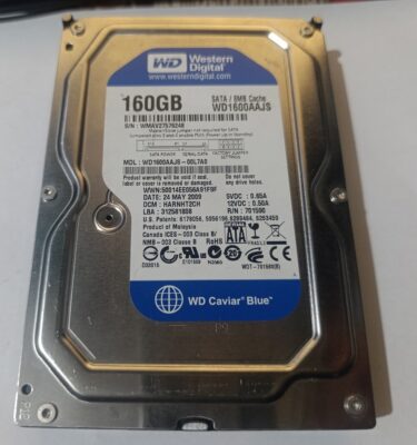 160 Gb Western Digital WD1600AAJS 3.5" Sata Harddisk  