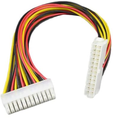 Kasaiçi Psu ATX 24 Pin Power Uzatma Kablo Supply Uzatıcı Ek Dişi Erkek Kablo  