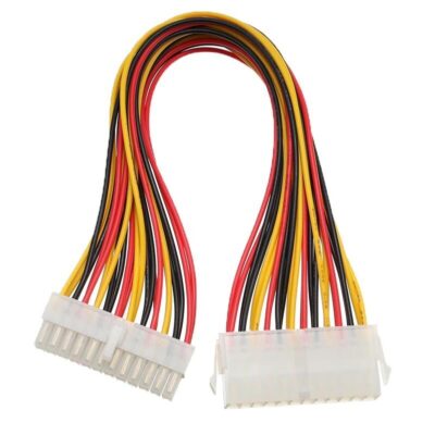 Kasaiçi Psu ATX 24 Pin Power Uzatma Kablo Supply Uzatıcı Ek Dişi Erkek Kablo  