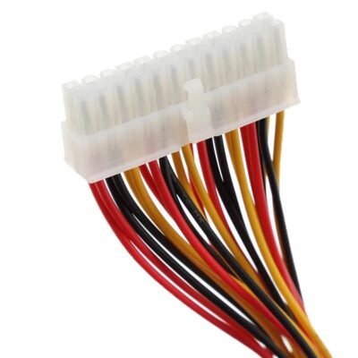 Kasaiçi Psu ATX 24 Pin Power Uzatma Kablo Supply Uzatıcı Ek Dişi Erkek Kablo  
