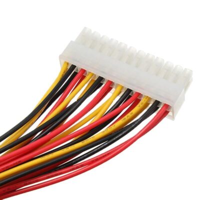 Kasaiçi Psu ATX 24 Pin Power Uzatma Kablo Supply Uzatıcı Ek Dişi Erkek Kablo  