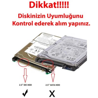 2.5 inc hard disk usb bağlantı 44 pin disk kablo  