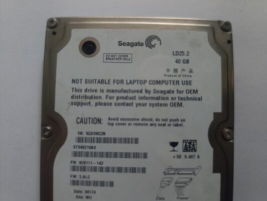 2.5" 40 gb sata hard disk 2.5 inch hdd ST940210AS  
