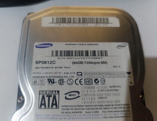 3.5 inç SP0812C 80 gb sata hard disk hdd sabit disk  