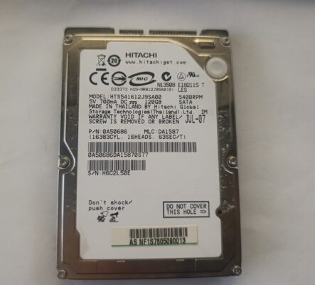 HTS541612J9SA00 120 gb sata sabit hard disk 2.5"  