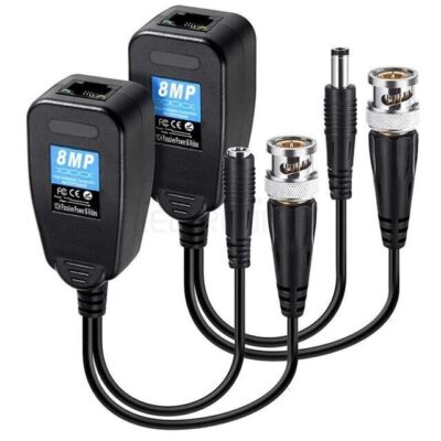 Bnc To Rj45 Video Balun + Power Konnektör