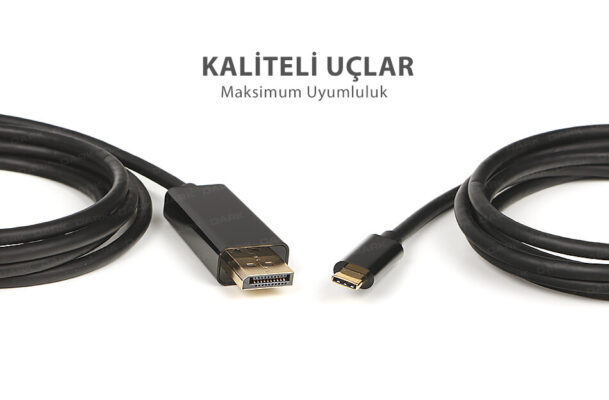 1.8 Metre USB3.1 Type-C Display Port 4K @60p Kablo