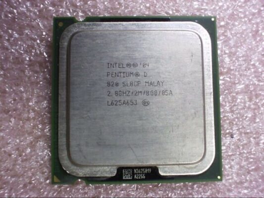 intel lga 775 pin pentium d işlemci  