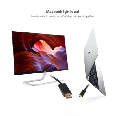 1.8 Metre USB3.1 Type-C Display Port 4K @60p Kablo