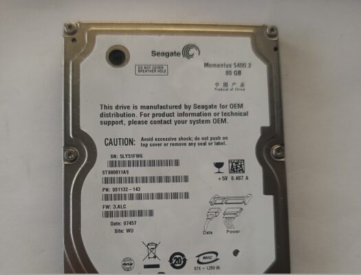 Seagate st980811as 80 gb sata sabit disk 2.5 hdd  