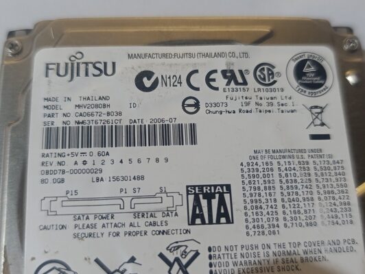 2.5" sata hdd sabit disk hard disk  