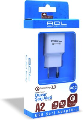 18W 3A Hızlı şarj başlığı telefon şarj adaptör  