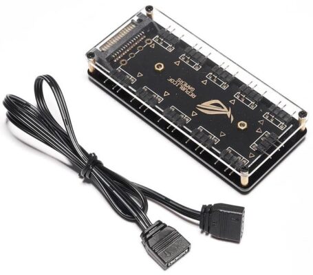 Argb Rgb Led 3 Pin 11 Port 5V Sata Power Güç Fan Çoklayıcı Şerit Hub Kablo Splitter  