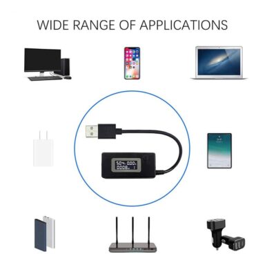 USB Voltaj ve Akım Ölçer Test Cihazı