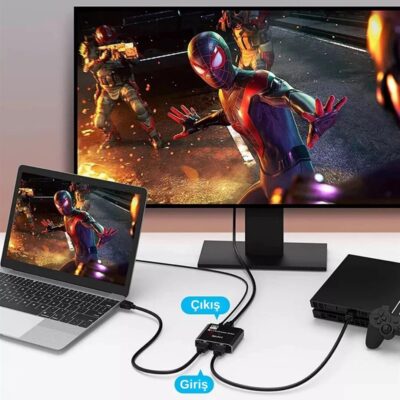 8K DisplayPort Çoklayıcı Dp Switch Splitter Kumandalı Çift Yönlü