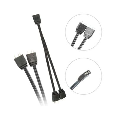 5V 3Pin ARGB 2 Port Splitter Çoklayıcı Kablo - 5V 3Pin Uzatma Kablosu  