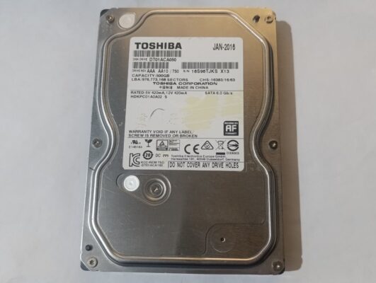 toshiba dt01aca050 500 gb sata hdd hard disk  