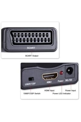 Hdmı Scart Video Tv Çevirici Dönüştürücü Sıkart Hdmi Scart Skart  