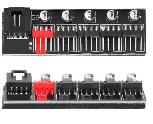 Fan Çoklayıcı 5 Port Y PWM Splitter 4 pin Hub Cpu Kablo Çoğaltıcı  