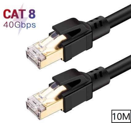 10 Metre Cat8 kablo 40Gbps  2000MHz Yüksek Hızlı ağ kablosu  