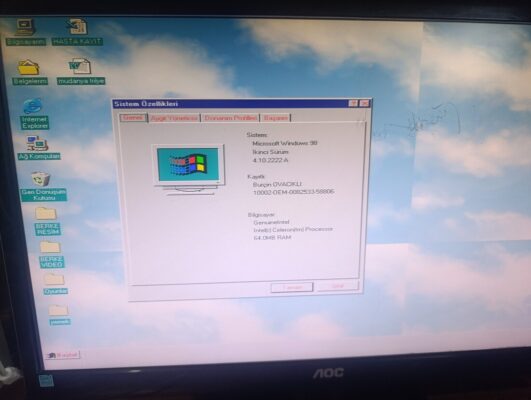 isa slotlu kasa win 98 serial portlu  
