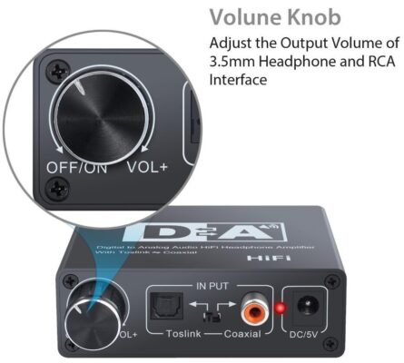 Digital To Analog Dac Çevirici Dönüştürücü Ses Optik Adaptörü