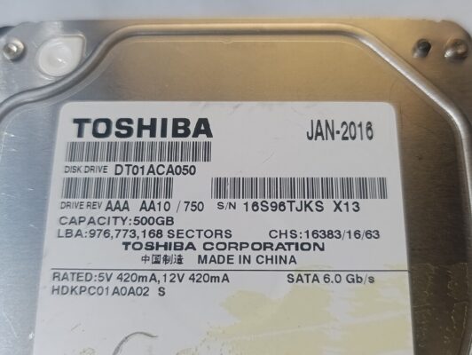 masaüstü sabit disk sata hard disk hdd 500 gb  