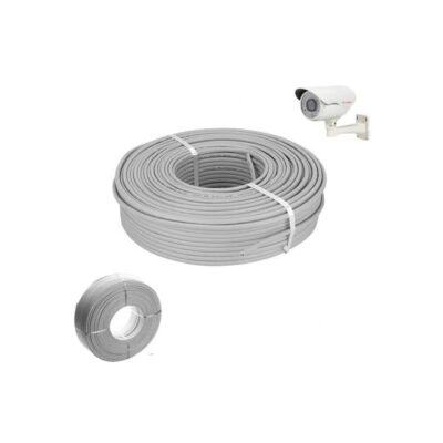 200 Metre - CCTV Kablo 2+1 0.22mm Folyolu - Güvenlik Kamera Kablosu