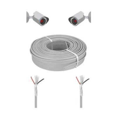 200 Metre - CCTV Kablo 2+1 0.22mm Folyolu - Güvenlik Kamera Kablosu