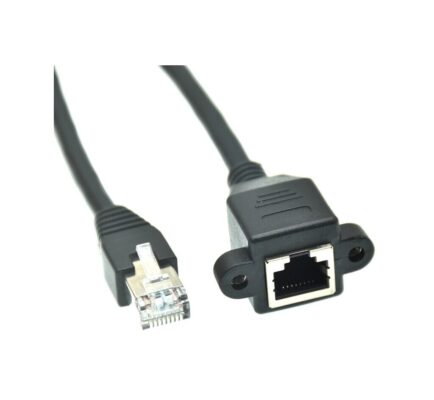 Rj45 Dişi Erkek Uzatma 5M Panel Tipi Cat6 Montaj Kablosu  