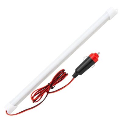 Araç Lamba Oto Işık Barled Beyaz 12volt Çakmak Fişli 45cm Kablolu  