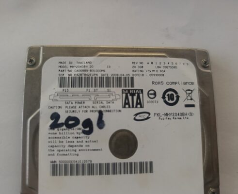 laptop hdd sabit disk 2.5" 20 gb  