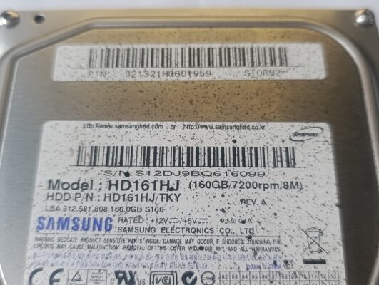 3.5 inç sata hard disk 160 gb hdd  