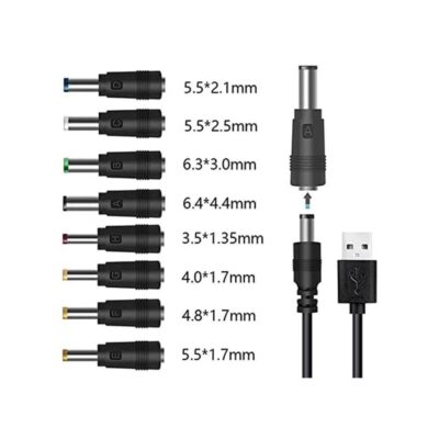DC 5.5x2.1 mm Çevirici Konnektör Adaptör Ucu Çevirici Set