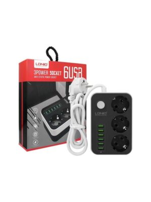3lü Akım Korumalı Priz 6 usb girişli 3lü priz