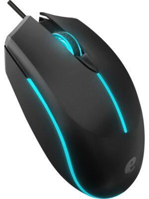 USB Siyah Rainbow Aydınlatmalı Mouse  