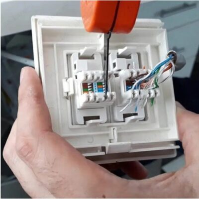 RJ45 Cat6 UTP 180 Derece Keystone Jack
