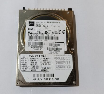 retro hard disk hdd 2.5" 80 gb ata hdd  