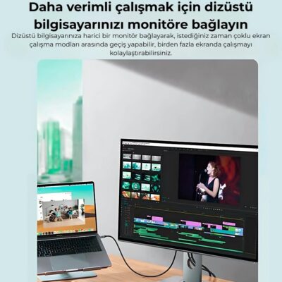 Type C To Hdmi Çevirici Dönüştürücü Adaptör