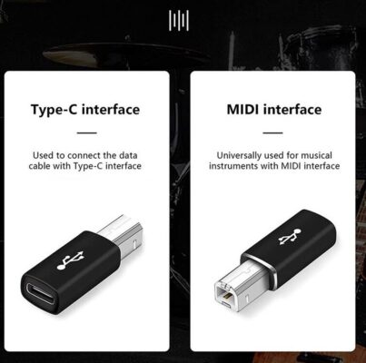 Type C To Usb B Midi Klavye Yazıcı Printer Çevirici Dönüştürücü Adaptör
