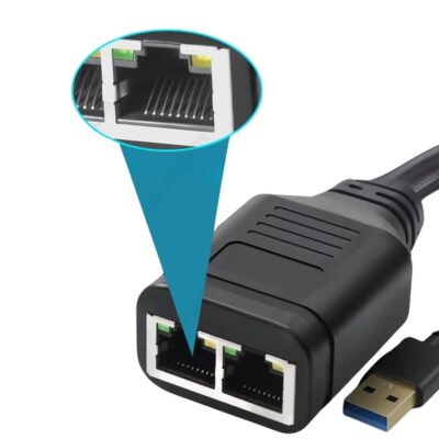 RJ45 USB Güç Destekli Ethernet Switch Splitter Çevirici Çoklayıcı