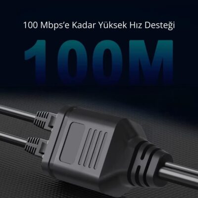 RJ45 USB Güç Destekli Ethernet Switch Splitter Çevirici Çoklayıcı