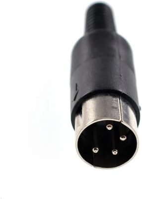 4 Pin Dın Erkek Konnektör - Audio Ses Video Erkek Fiş  