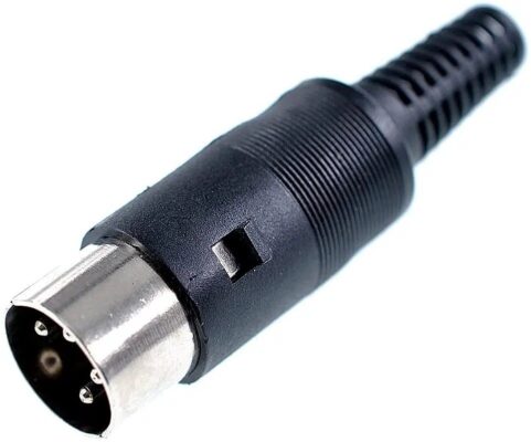 4 Pin Dın Erkek Konnektör - Audio Ses Video Erkek Fiş  